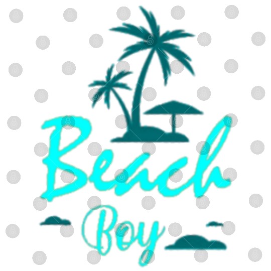 Neon Beach Boy Nostalgia Design Digital Files