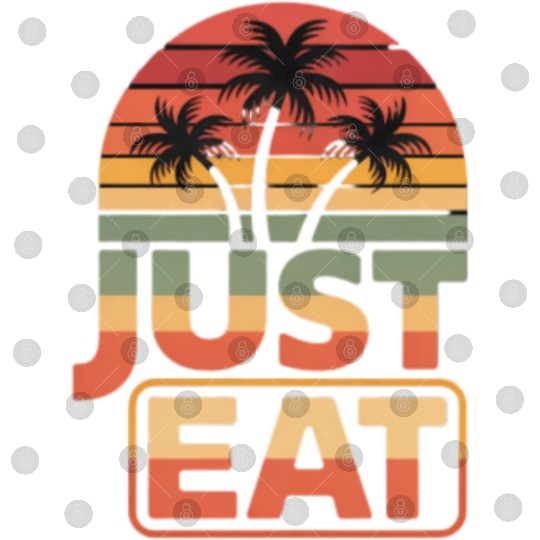 Tropical Sunset Just Eat Design Digital Files
