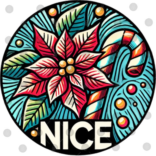 Festive Poinsettia Holiday Patch Digital Files