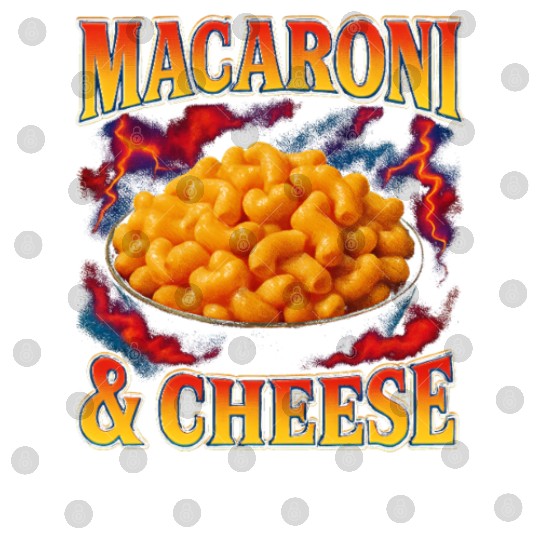 Macaroni And Cheese Favorite Food Weird 90s Digital Files