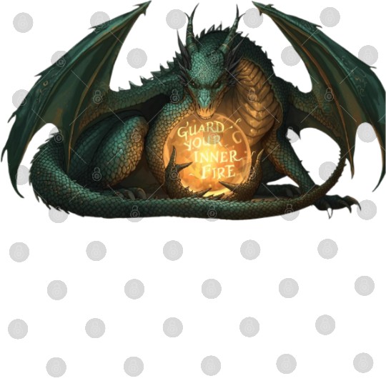 Mystic Dragon with Inner Fire Message Digital Files