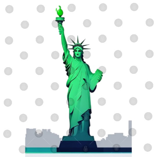Modern Minimal Statue of Liberty – New York Icon Digital Files