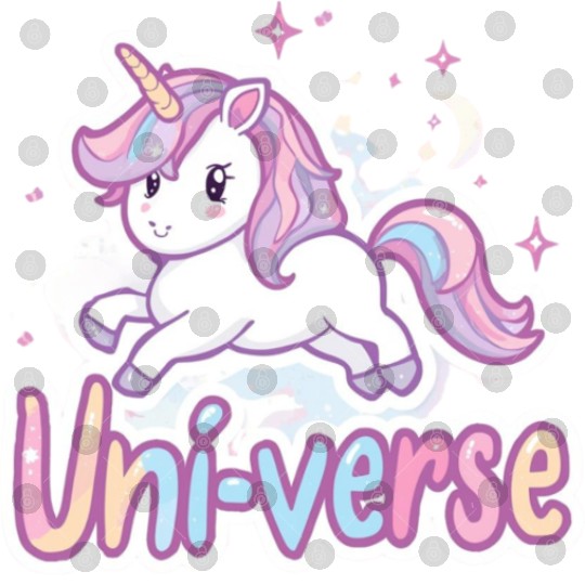 Magical Unicorn in Pastel Universe Digital Files