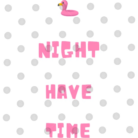 Whimsical Pink Flamingo Night Message Digital Files