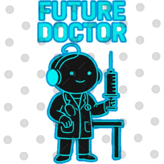 Futuristic Pediatric Medical Illustration Digital Files