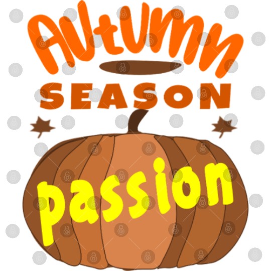 Autumn Passion Pumpkin Design Digital Files