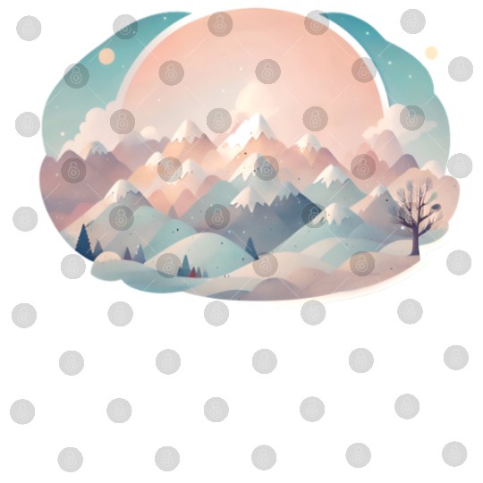 Serene Mountain Range with Sunrise Digital Files