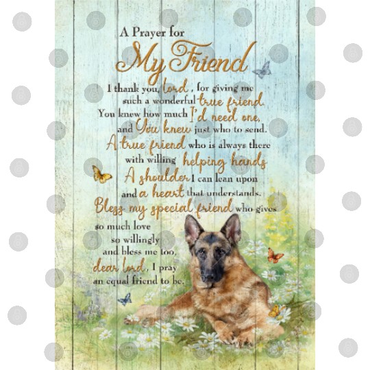 Grateful Pet Friend Prayer Wall Art Digital Files