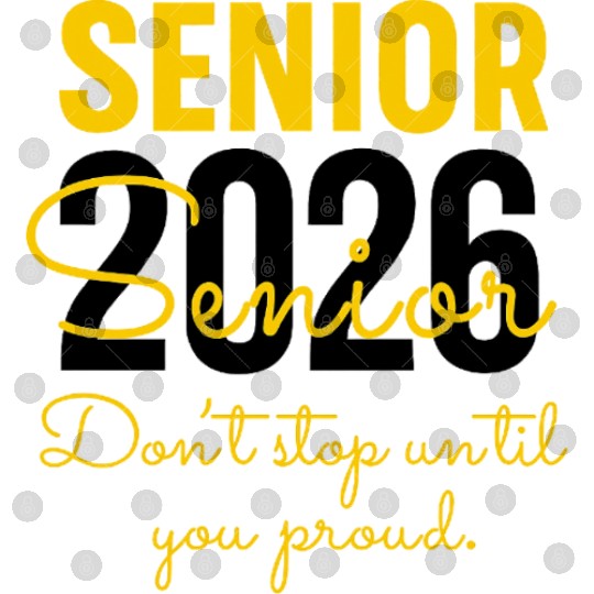 Senior 2026 Distressed Number Design Class of 2026 Digital Files