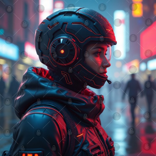 Futuristic Cyberpunk Nightscape Digital Files