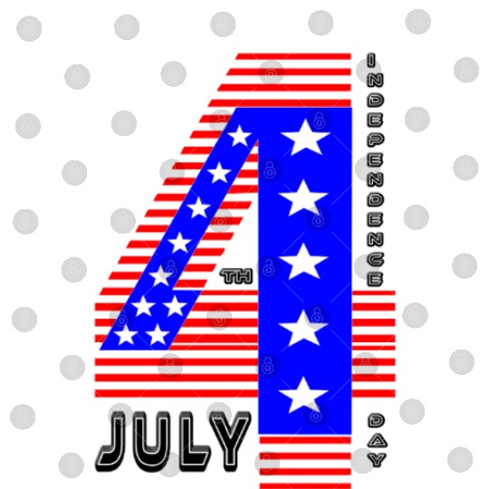 July 4th Stars and Stripes Independence Design Digital Files