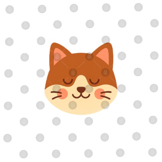 Minimal Cat Face – Cute Kitty Digital Files