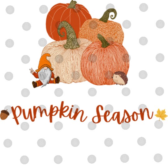 Autumn Pumpkin Harvest Illustration Digital Files