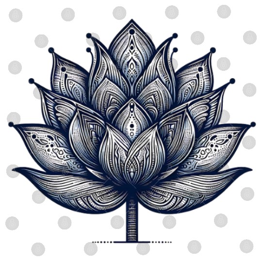 Intricate Mandala Lotus Design Digital Files