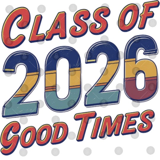 Class of 2026 Good Times Vintage Style Senior Digital Files