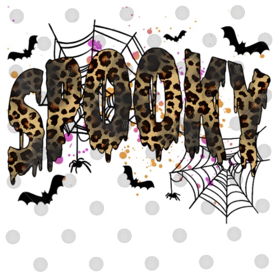 Spooky Season Leopard Halloween Spooky For Girls Digital Files