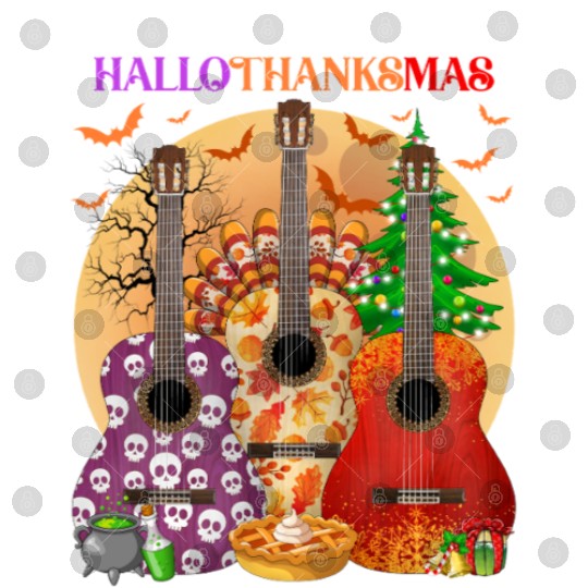Happy HalloThanksMas Guitar  Digital Files