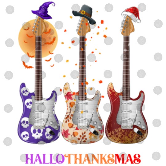 Happy HalloThanksMas Guitar  Digital Files