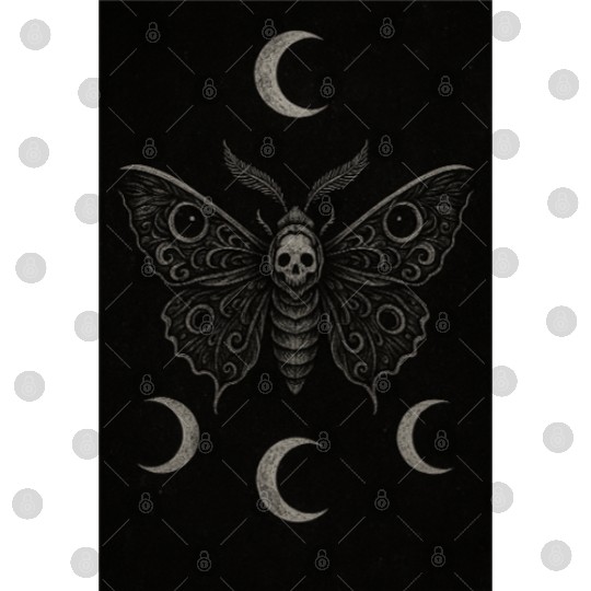Dark Celestial Butterfly Tapestry Digital Files
