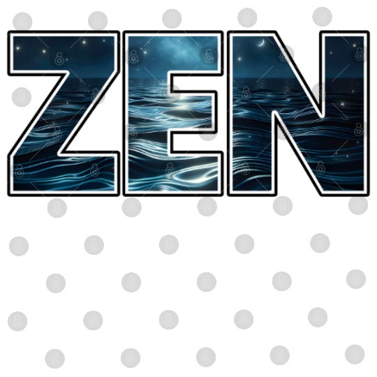 Ocean Waves Zen Logo Digital Files