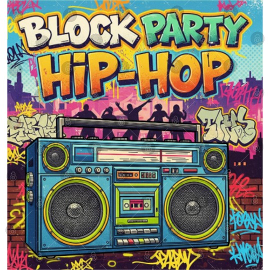 Hip-Hop Block Party Retro 90 Digital Files