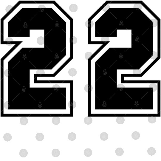College jersey letter 22 Digital Files