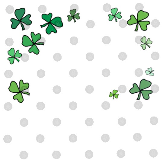 Dark green shamrocks, St Patrick's Digital Files