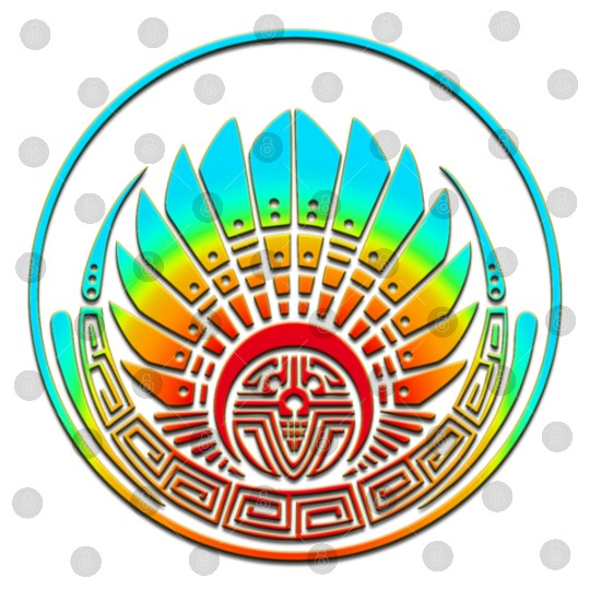 Mayan mask, crop circle, Quetzalcoatl, aztec Digital Files