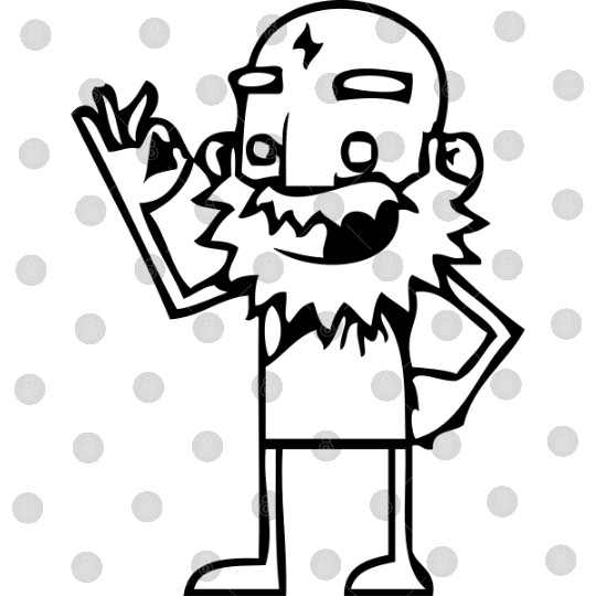 old man cartoon Digital Files