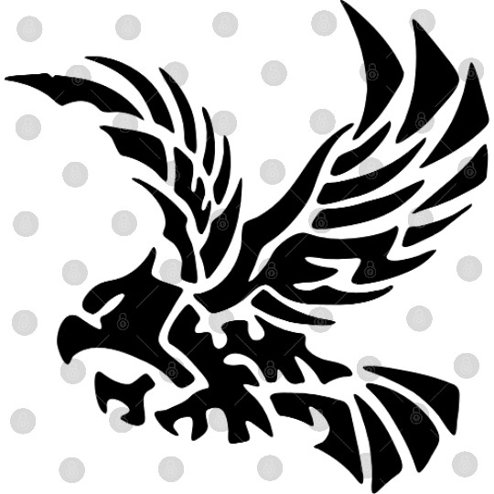 Tribal Eagle - Bird - Hawk - Flying - Freedom Digital Files