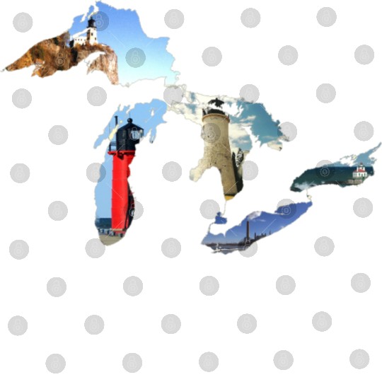 Michigan Great Lakes Lighthouses Digital Files