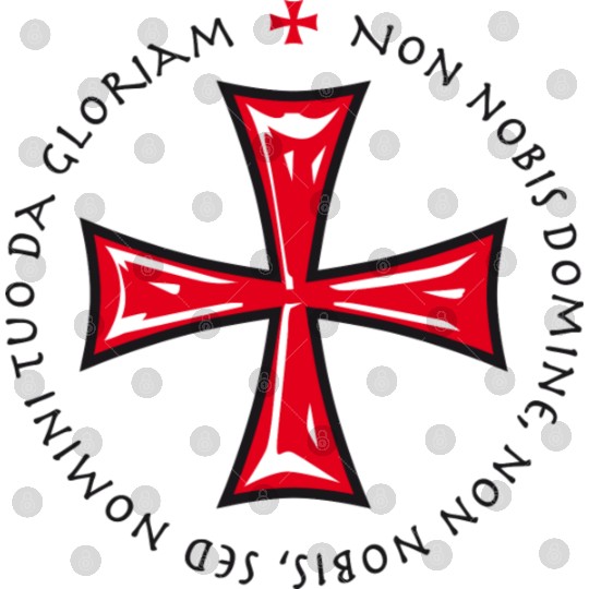 Cross Knights Templar Crusader non nobis domine Digital Files