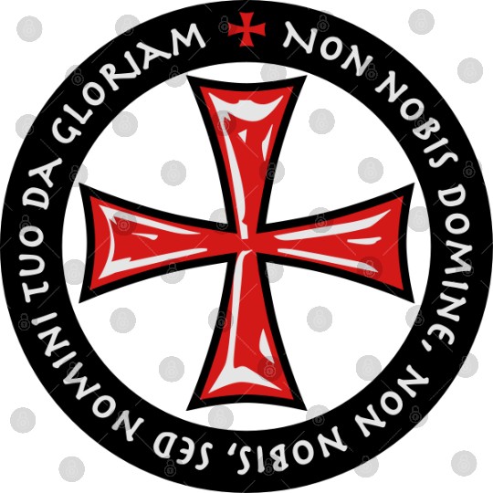 Cross Knights Templar Crusader non nobis domine Digital Files