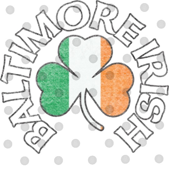 Baltimore Irish Shamrock Flag Apparel Digital Files