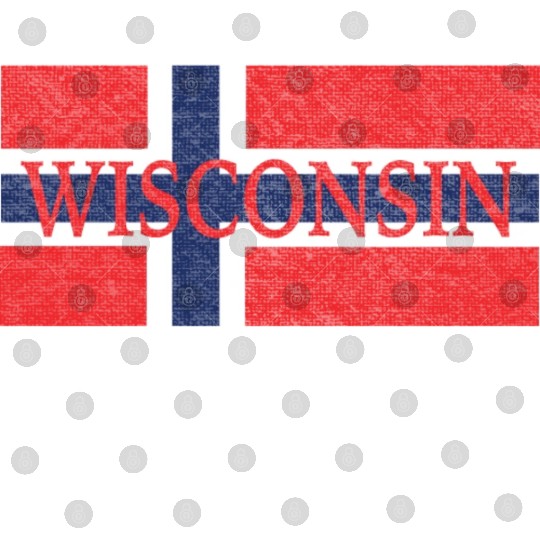 Wisconsin Norwegian Flag Digital Files