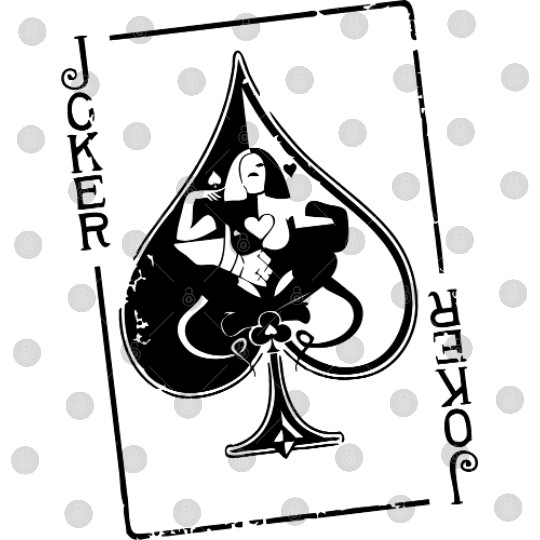 joker spade playing card Digital Files