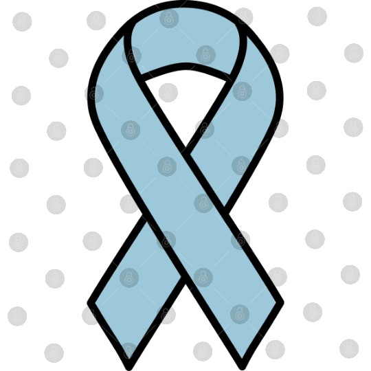 Light Blue Prostate Cancer Ribbon Digital Files