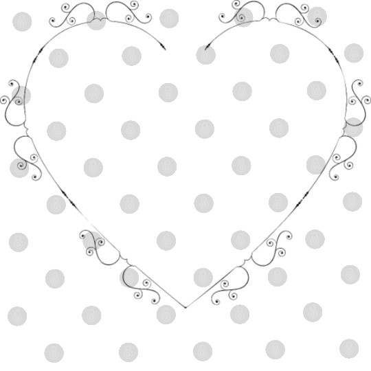Fancy Ornate Heart Digital Files
