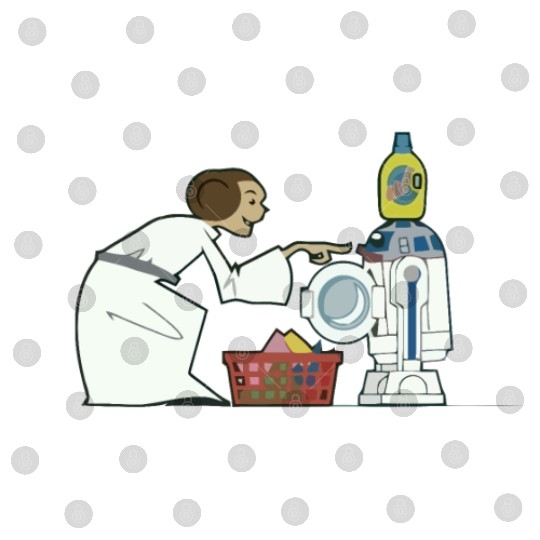 Funny Star Wars r2d2 and Leia comic Digital Files