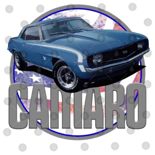 Bold Camaro in Blue Digital Files