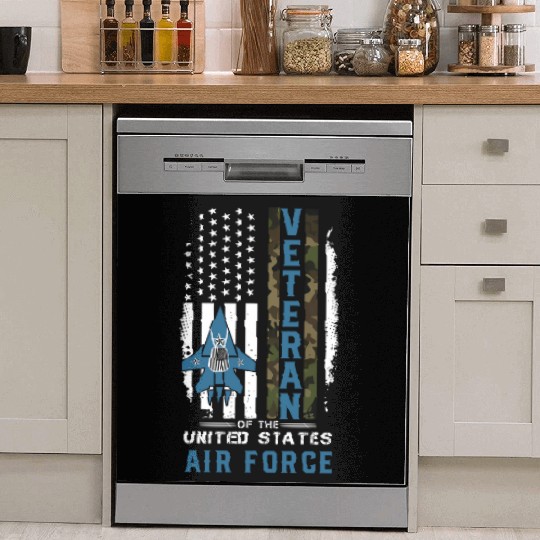 Us Air Force Veteran Camo Dish Washer Covers