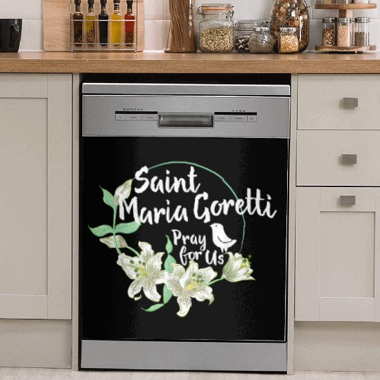 St. Maria Goretti Purity Catholic Saints Lily Symb Dish Washer Covers