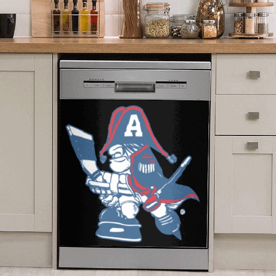 Milwaukee admiral cartoon Dish Washer Covers