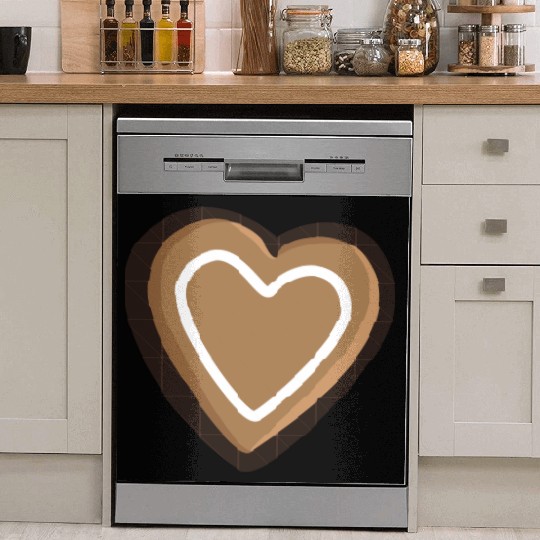 Gingerbread heart Dish Washer Covers