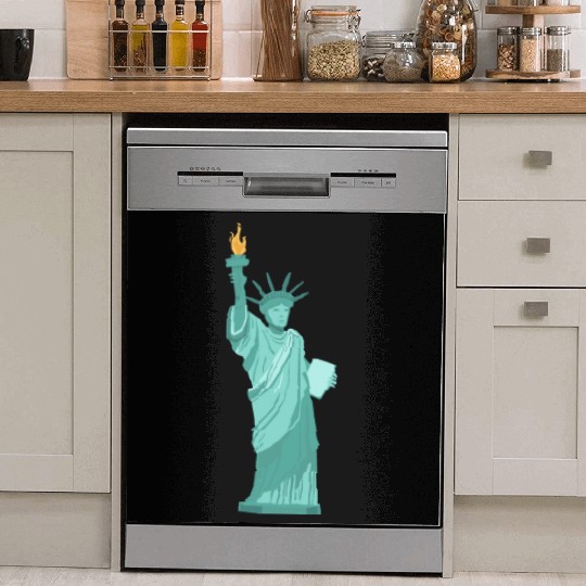 statue of liberty Dish Washer Covers