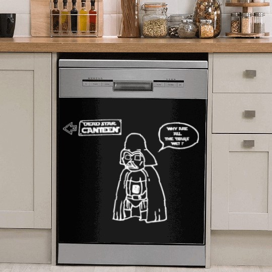 Eddie Izzard Death Star Canteen Dish Washer Covers