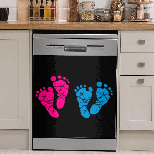 Twin Baby Feet - Pregnancy - Maternity - Mom to be Dish Washer Covers