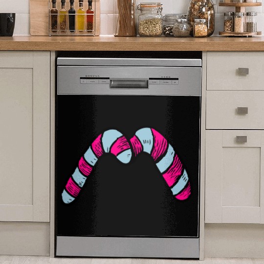 Candy canes "M" Dish Washer Covers