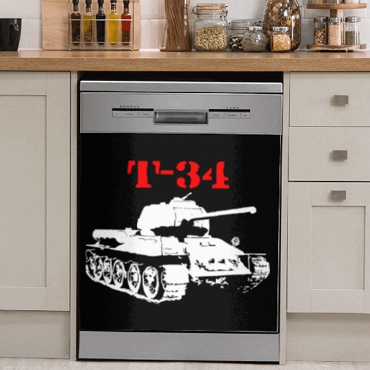 T 34 Soviet Russin World War II Tank Dish Washer Covers
