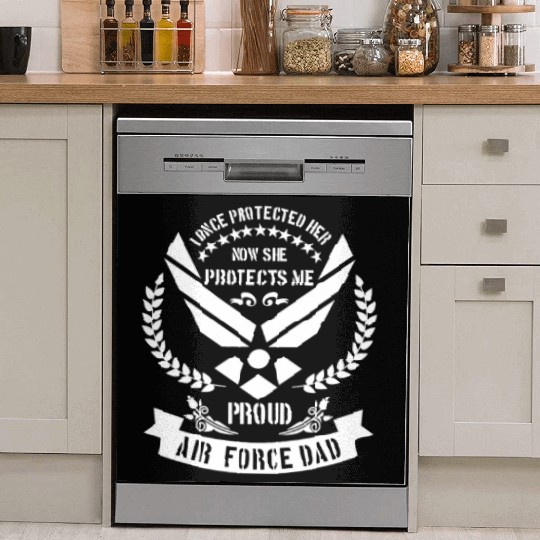 Proud Air Force Dad - USA military Dish Washer Covers